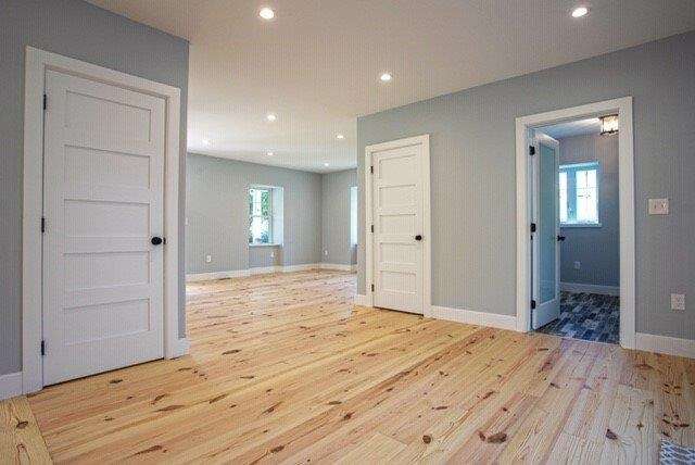 Wide plank southern pine flooring