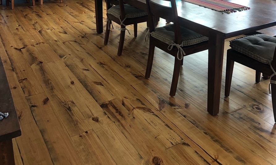 Unfinished wood floors