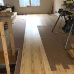 Clear southern pine flooring wide plank toungue and groove